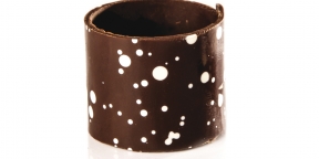 Choc. Cylinder Dark/White Speckled