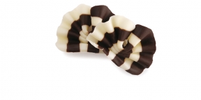 Choc. Laços Mini Leite e Branco