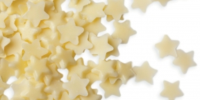 Choc. Sprikle Stars White