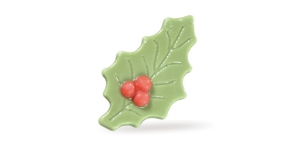 Choc. Holly Leaf Green w/Berry
